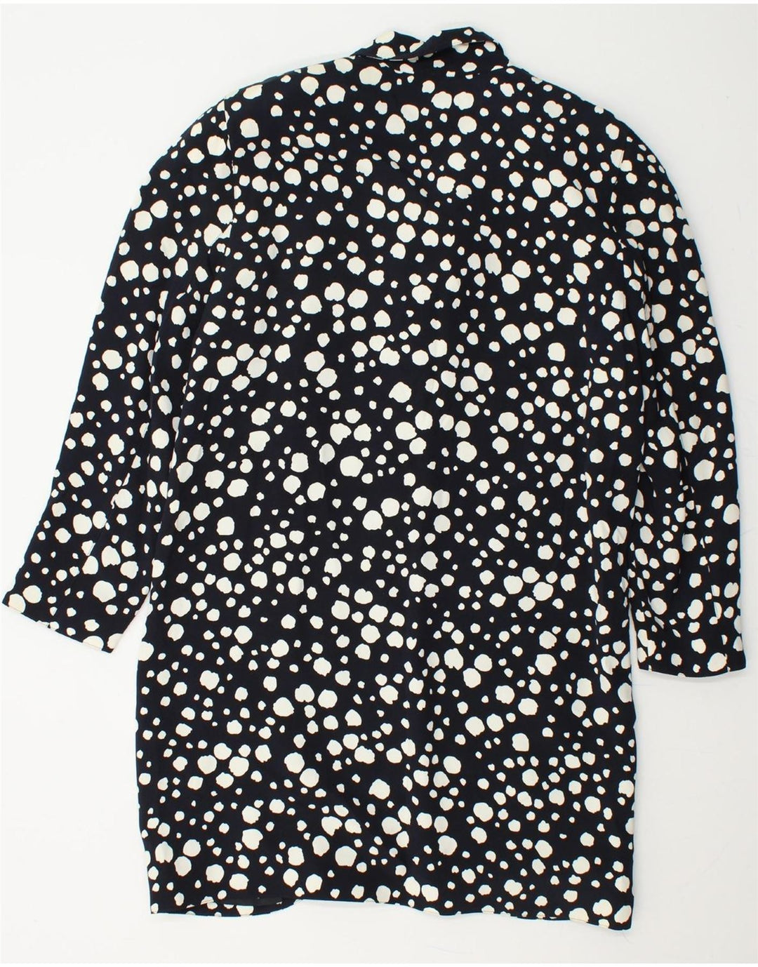 ESCADA Womens Longline Blazer Jacket IT 40 Small Navy Blue Polka Dot Vintage Escada and Second-Hand Escada from Messina Hembry 