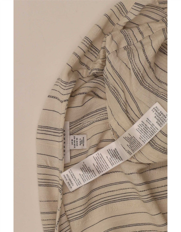 Topshop damski kombinezon UK 12 z wiskozy w średnie beżowe paski