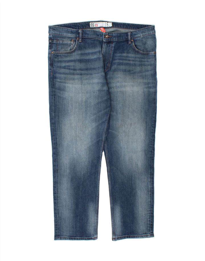 ENGELBERT STRAUSS Mens Regular Straight Jeans W42 L32 Blue Cotton Vintage Engelbert Strauss and Second-Hand Engelbert Strauss from Messina Hembry 