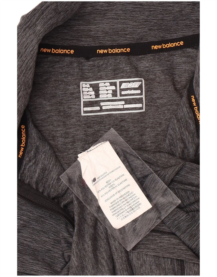 Damski dres z zamkiem błyskawicznym NEW BALANCE UK 18 XL, szary, nakrapiany