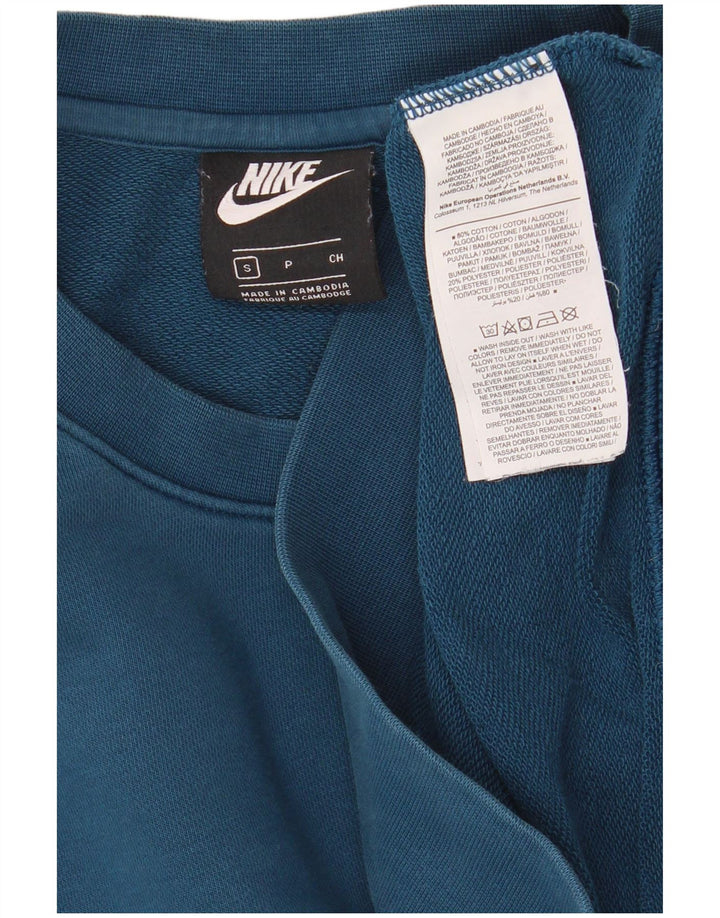 Męska bluza dresowa Nike, mała, niebieska, bawełniana