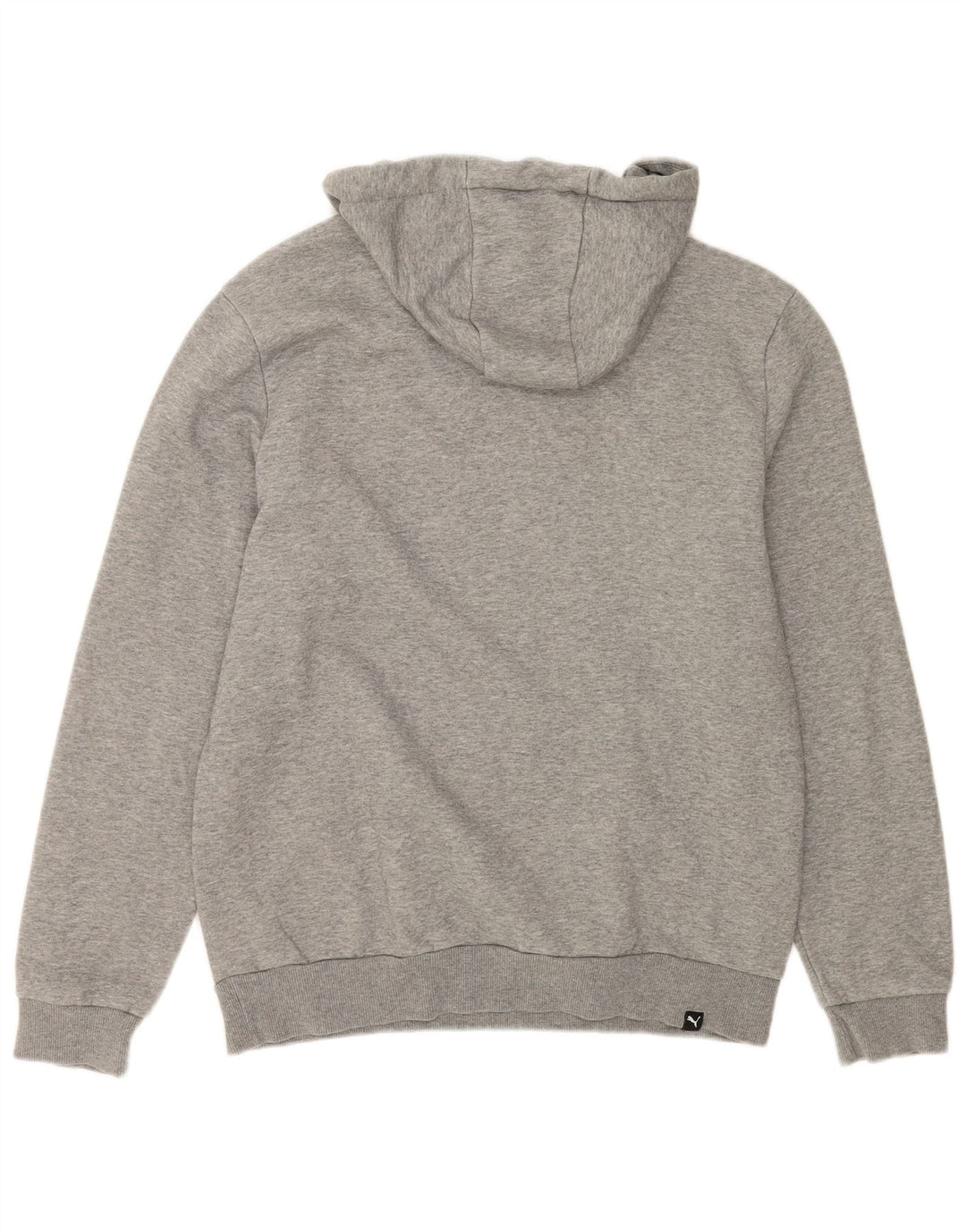 Męski sweter z kapturem Puma z grafiką, średnioszary, bawełniany w cętki
