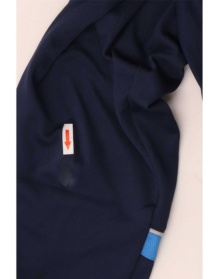 Męskie spodnie dresowe Nike Dri Fit, poliester w kolorze średniego granatu, w blokach kolorów