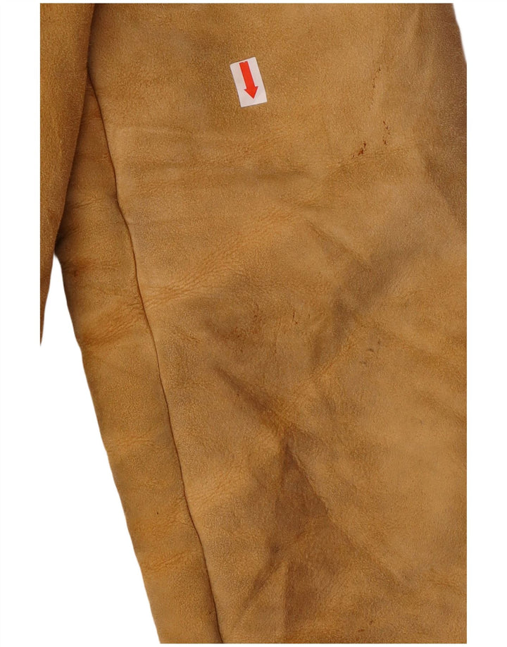 Vintage damski płaszcz Sherpa Shearling UK 14 duży beż