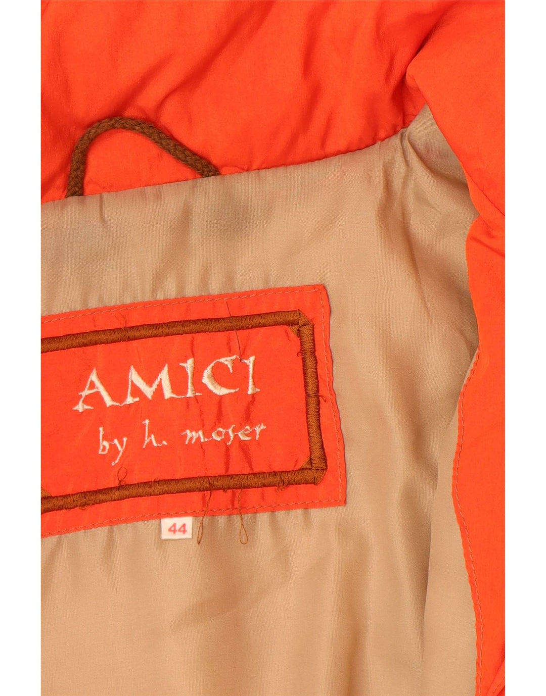 H.MOSER Męska kurtka wiatrówka UK 44 2XL Pomarańczowy poliamid