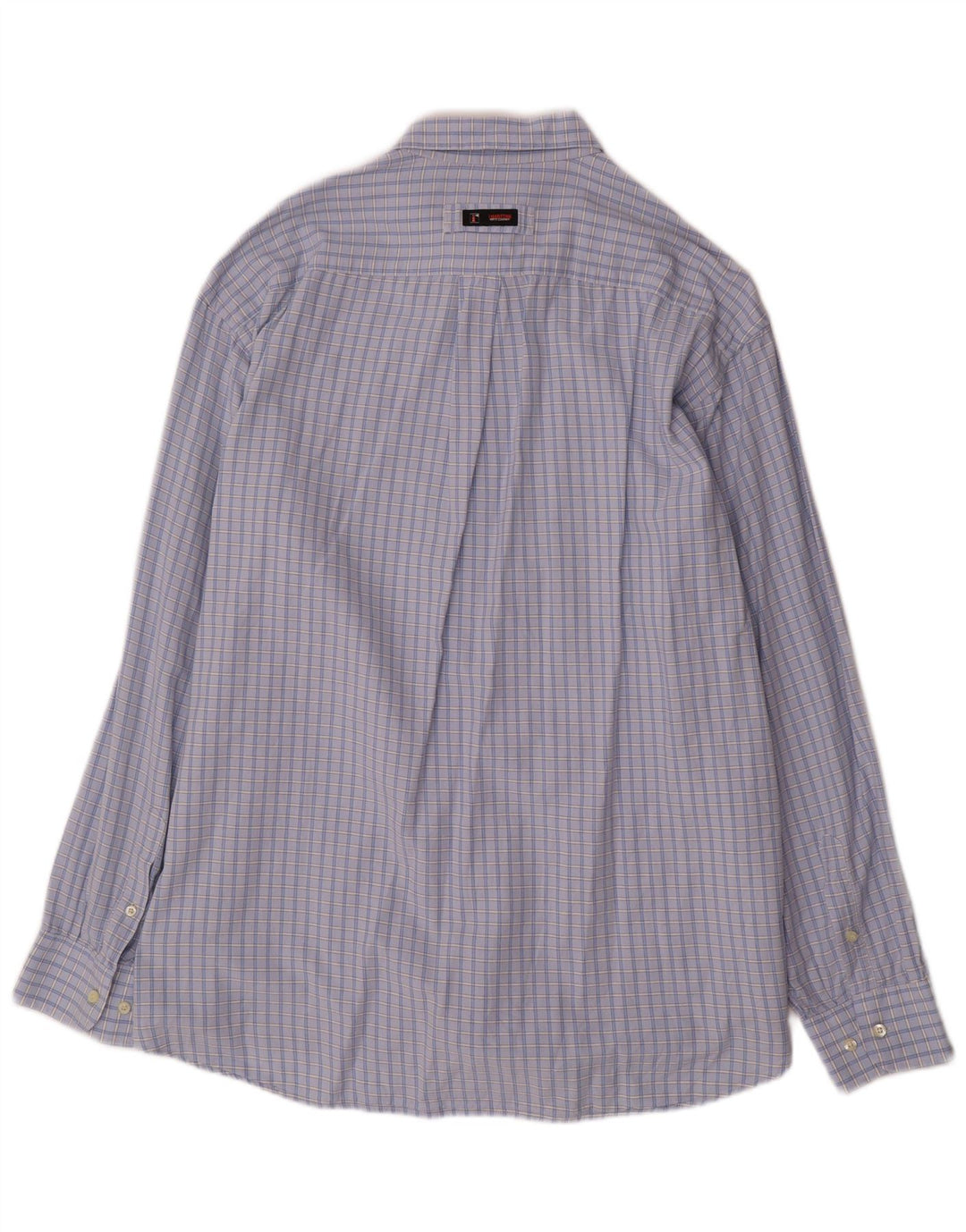 Koszula męska w stylu vintage 2XL, bawełniana niebieska kratka