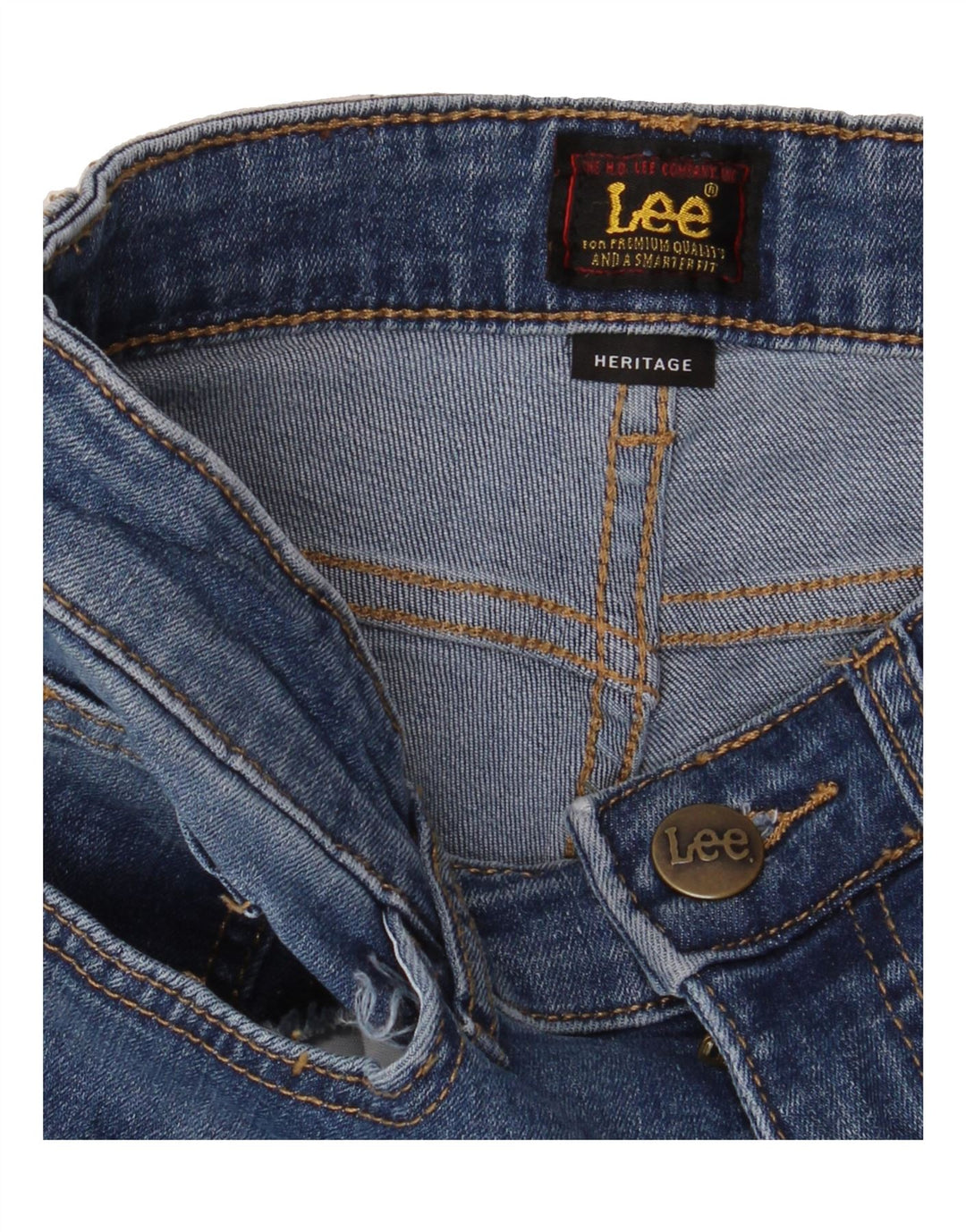 LEE Womens Heritage Bootcut Jeans W25 L25 Blue Vintage Lee and Second-Hand Lee from Messina Hembry 