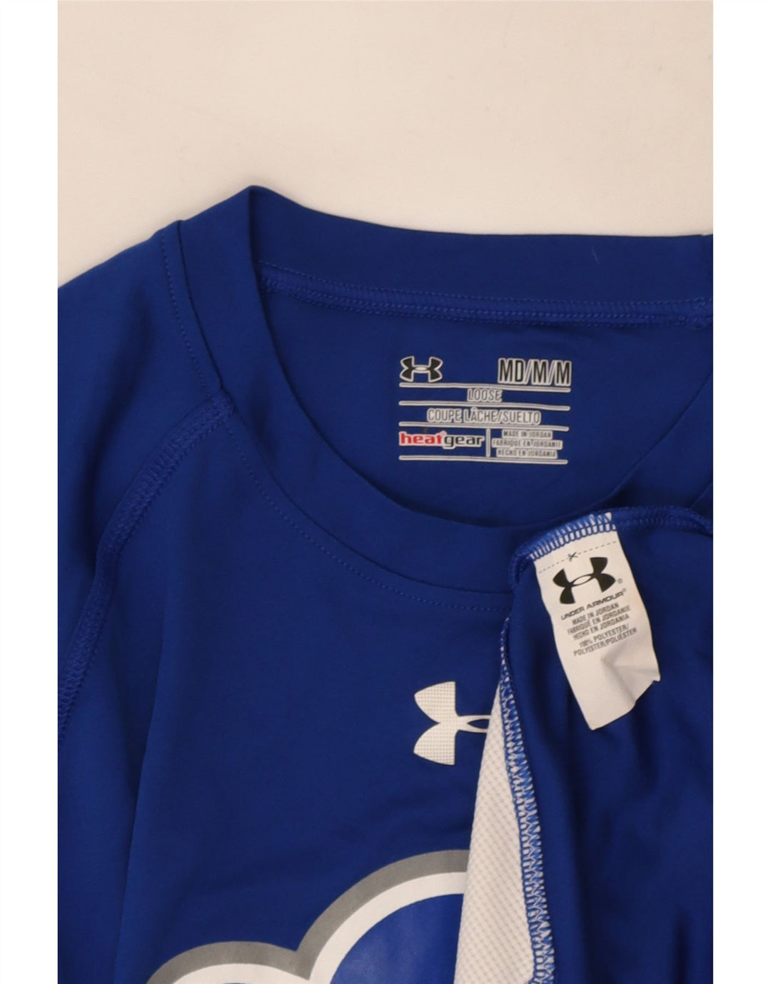 Męski t-shirt z grafiką Under Armour Seton Hall Pirates, średni niebieski