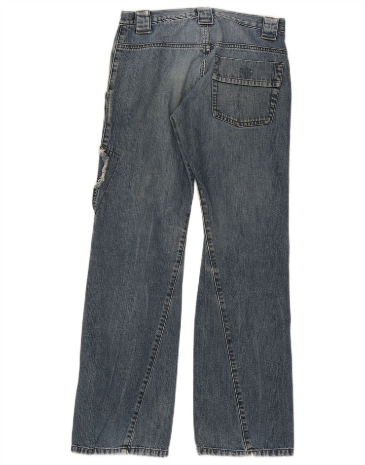 Luźne dżinsy dziewczęce Armani Junior 10-11 lat W26 L28 Niebieski patchwork