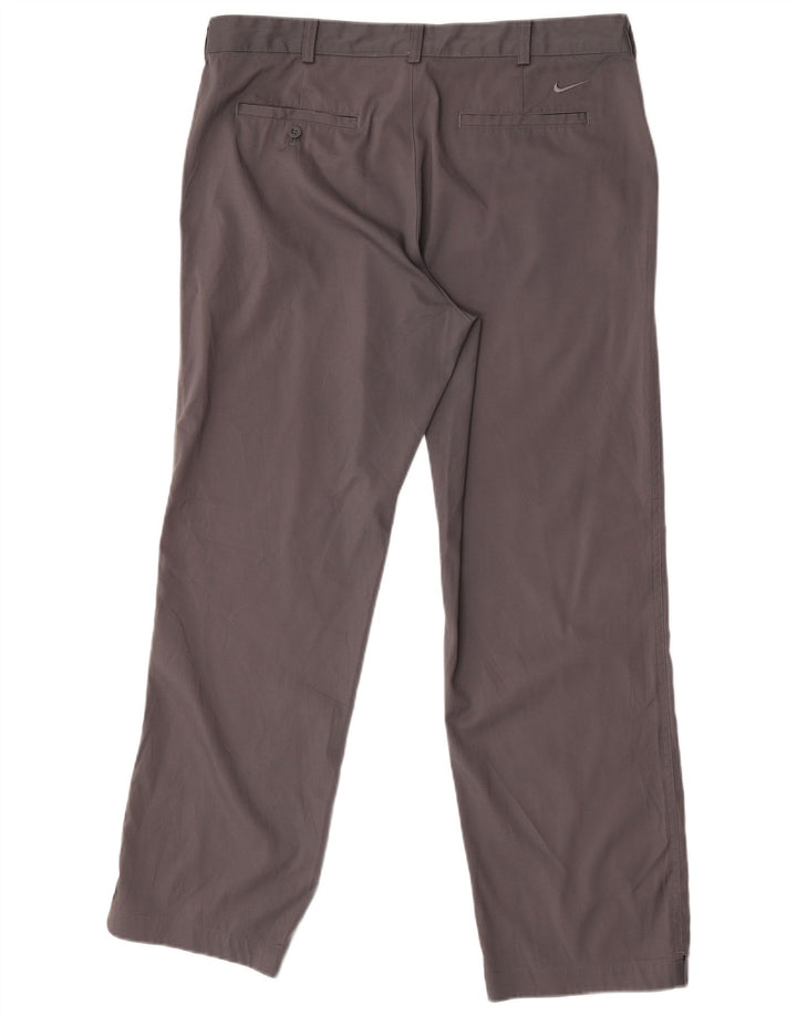 Męskie spodnie chino Nike Dri Fit Straight W36 L30 Szary poliester