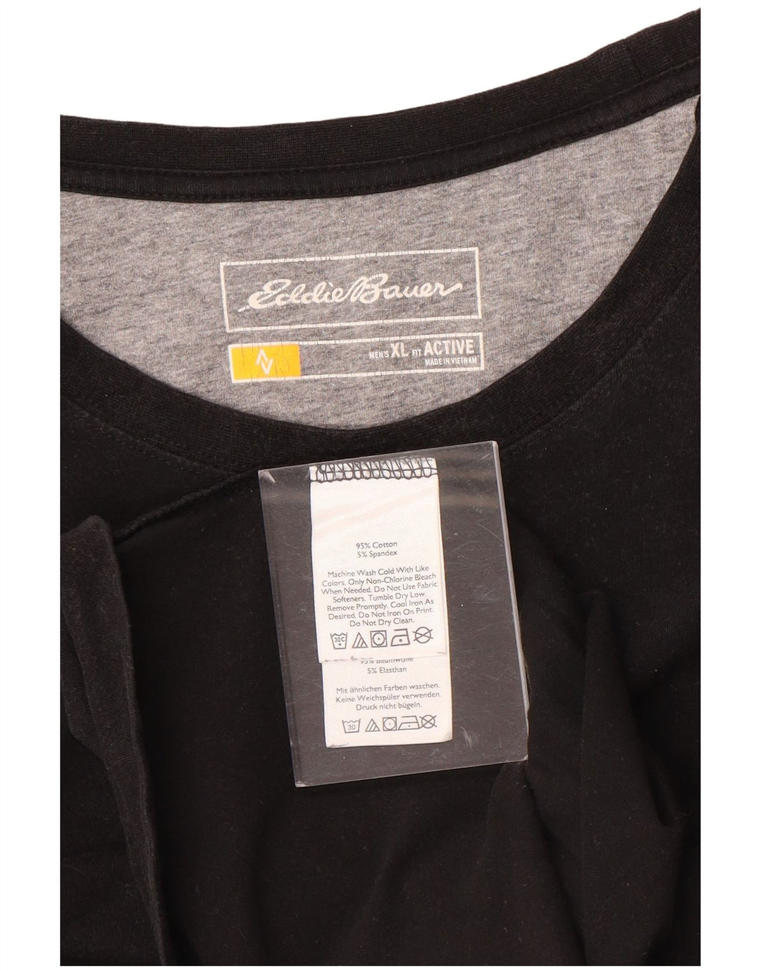 Męska aktywna koszulka Eddie Bauer, góra XL, czarna, bawełniana