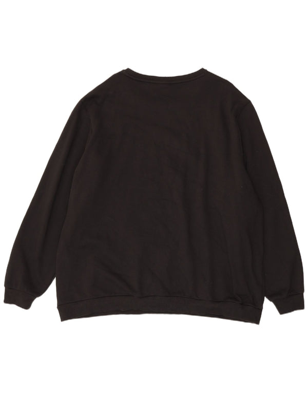 Męska bluza z grafiką Puma, sweter 4XL, czarna bawełna