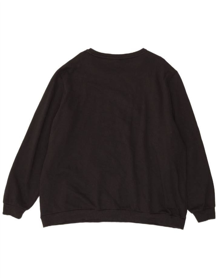 Męska bluza z grafiką Puma, sweter 4XL, czarna bawełna