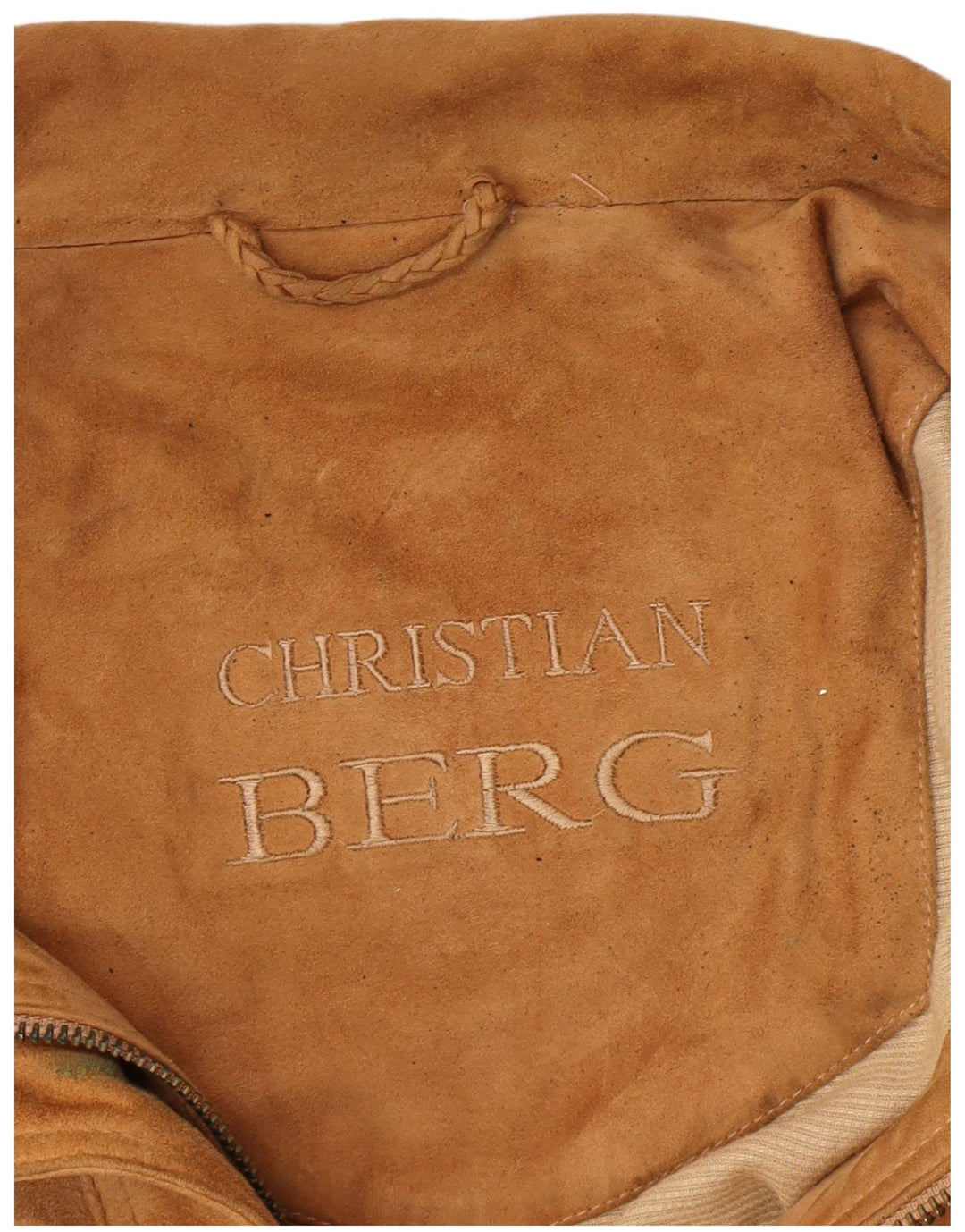 Męska zamszowa kurtka bomber Christian Berg IT 56 3XL brązowa skóra