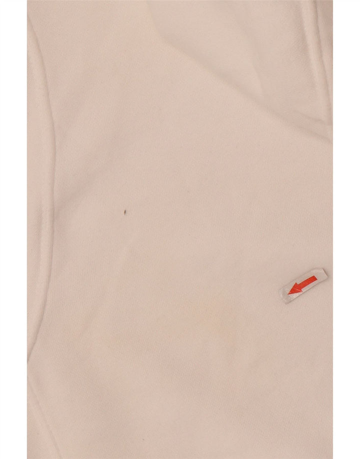 Męski sweter z kapturem NIKE z grafiką, średniej wielkości, biały, bawełniany