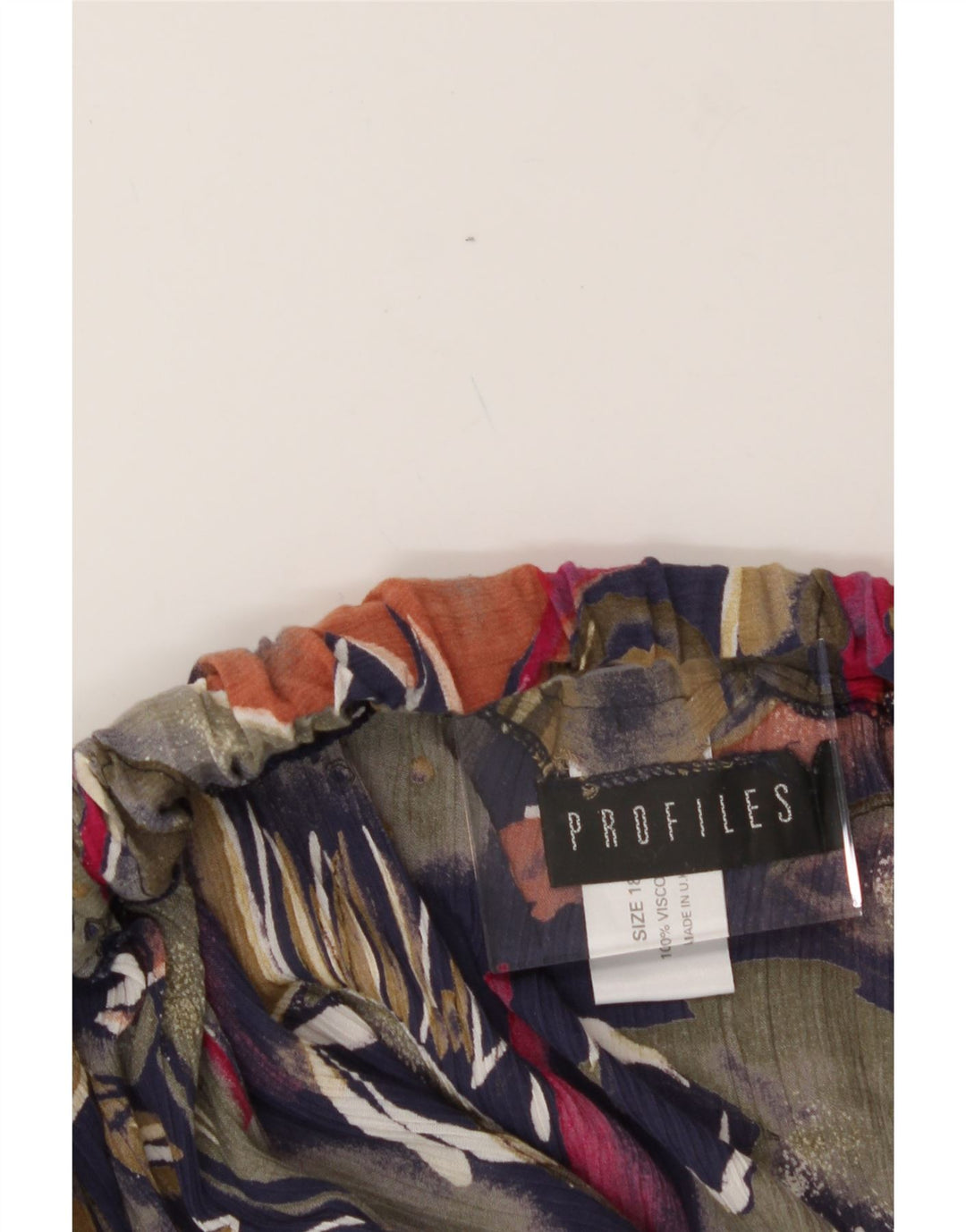PROFILES Womens Abstract Pattern A-Line Skirt UK 18 XL W38  Multicoloured Vintage Profiles and Second-Hand Profiles from Messina Hembry 