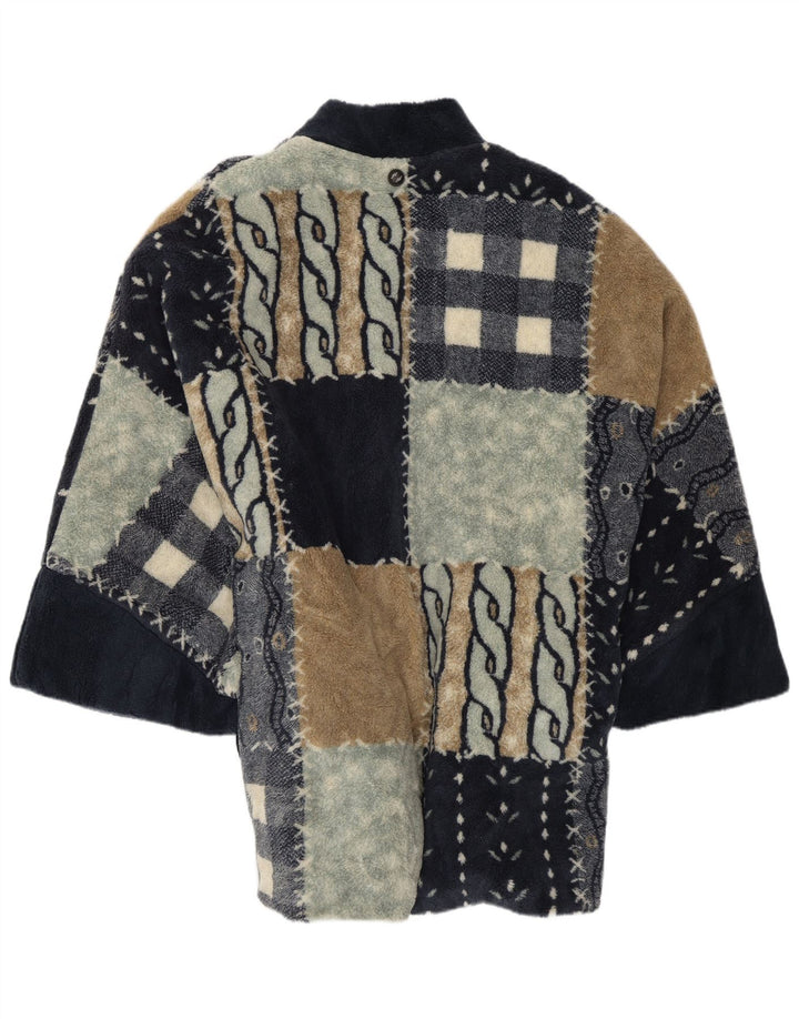 Damska kurtka polarowa Poncho Verde Piu UK 12 Średni wielobarwny patchwork