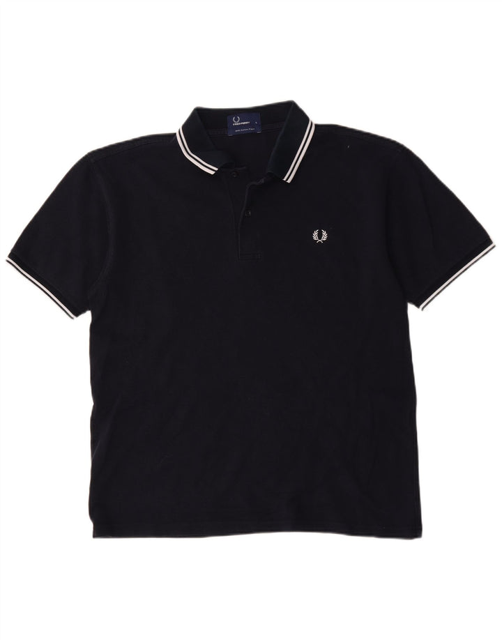 Męska koszulka polo Fred Perry, duża, granatowa, bawełniana
