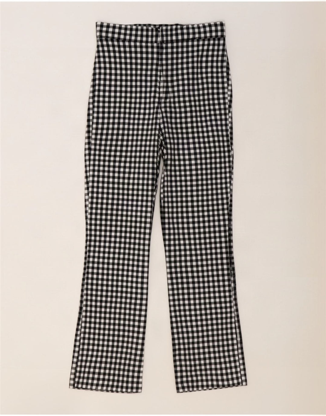 Spodnie damskie Zara Bootcut, duże, duże W30 L27, czarna kratka