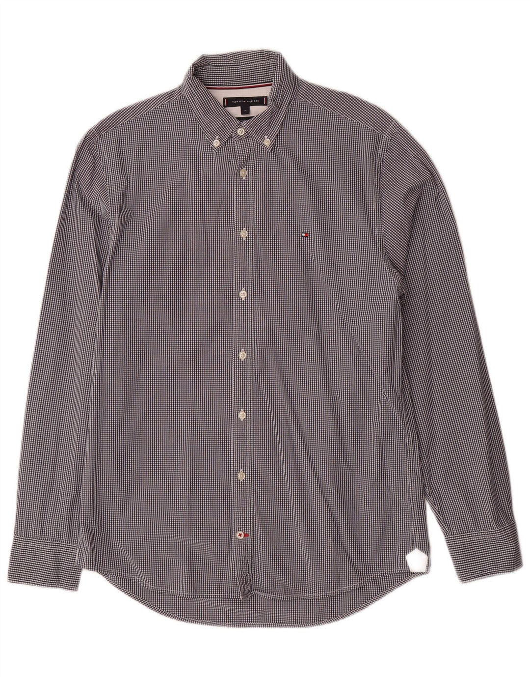 Koszula męska Tommy Hilfiger o regularnym kroju, średnia czarna kratka