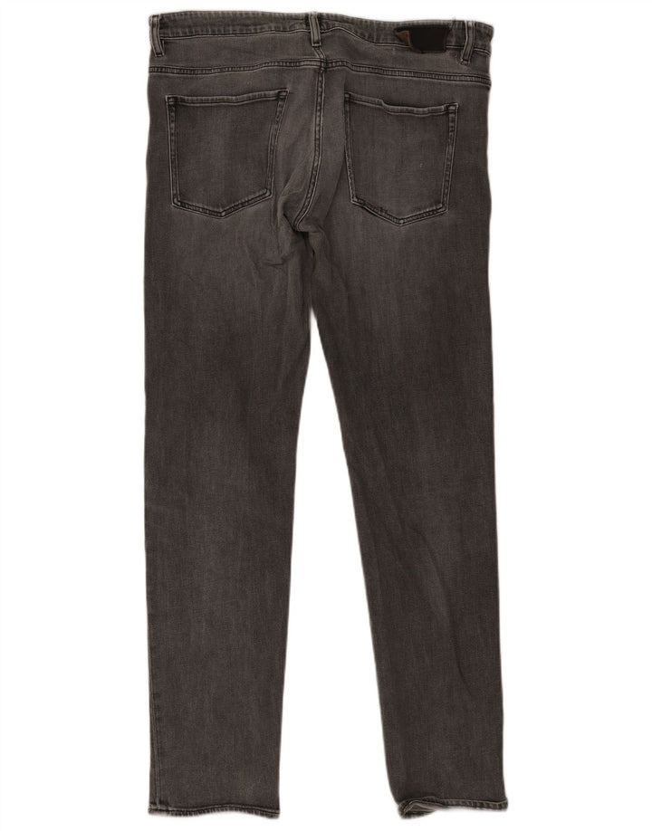 Męskie dżinsy Hugo Boss W38 L34 Szara bawełna