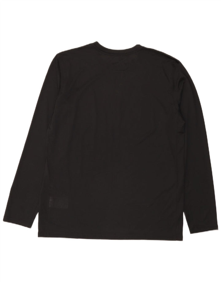 Męska koszulka Nike Dri Fit z długim rękawem, duży, czarny poliester