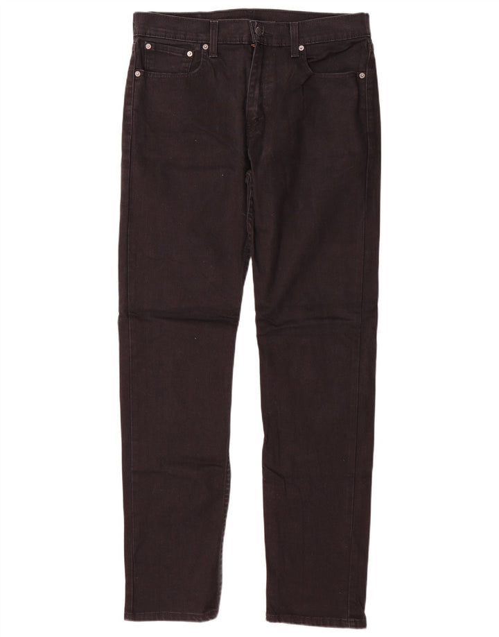 Męskie jeansy Levi's 502 Tapered W33 L34 Czarna bawełna