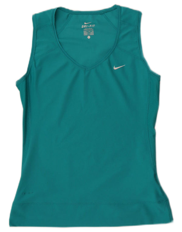 Damska kamizelka Nike Dri Fit Top UK 8/10 Mały turkusowy poliester