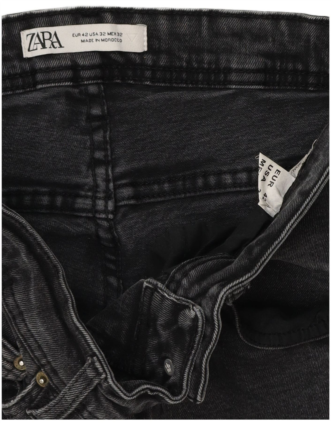 Męskie jeansy obcisłe ZARA EU 42 Large W32 L30 Szare