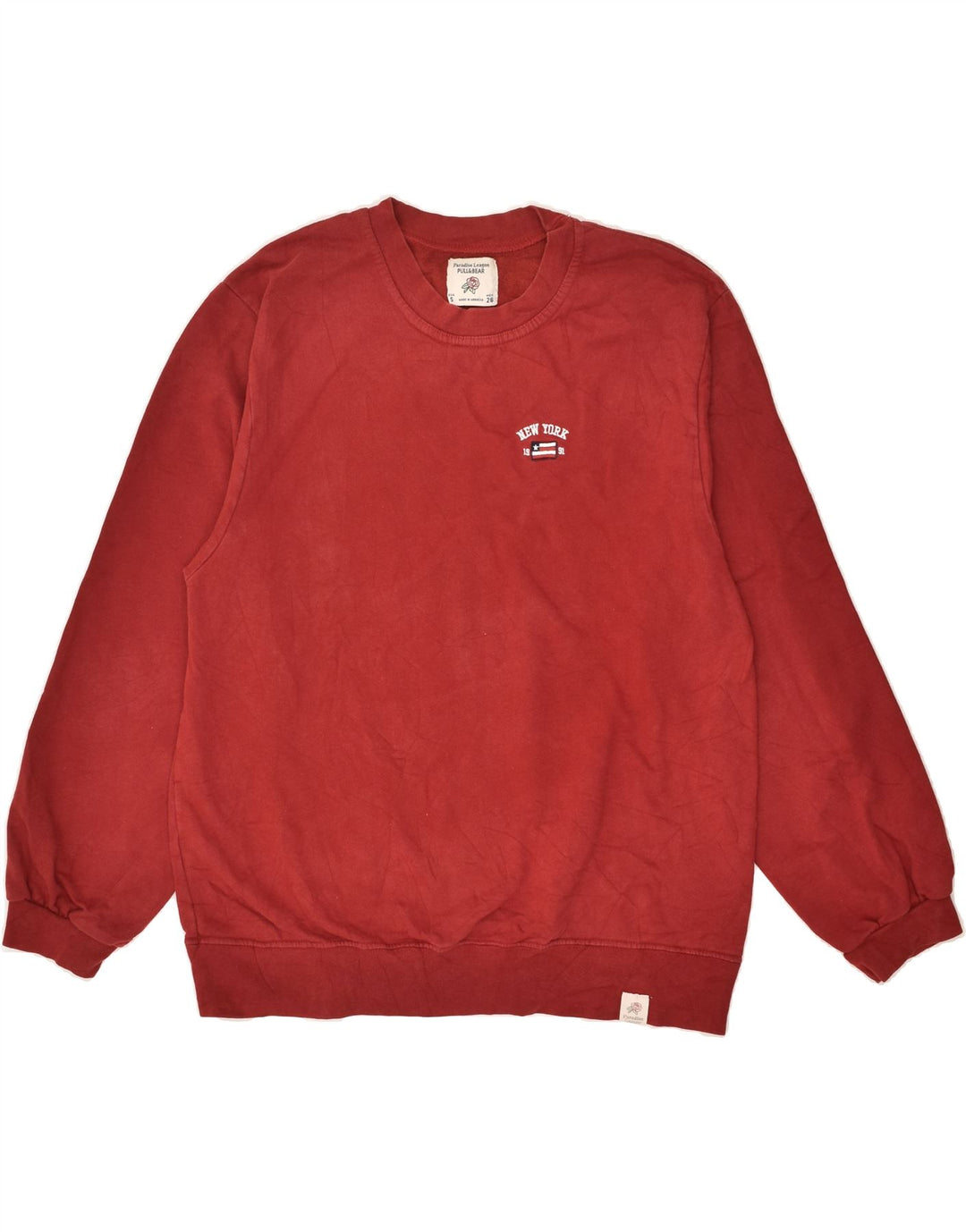 PULL & BEAR Womens Sweatshirt Jumper UK 10 Small Red | Vintage Pull & Bear | Thrift | Second-Hand Pull & Bear | Used Clothing | Messina Hembry 