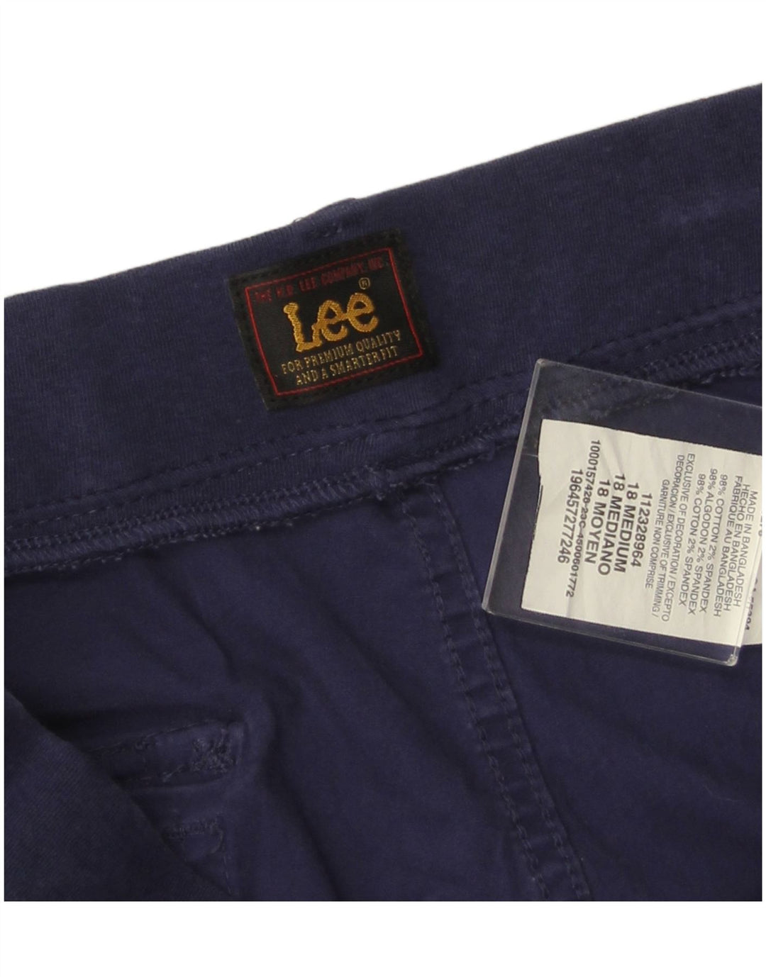 Spodnie damskie LEE Cargo Capri z wysokim stanem US 18 2XL W36 L21 Granatowe
