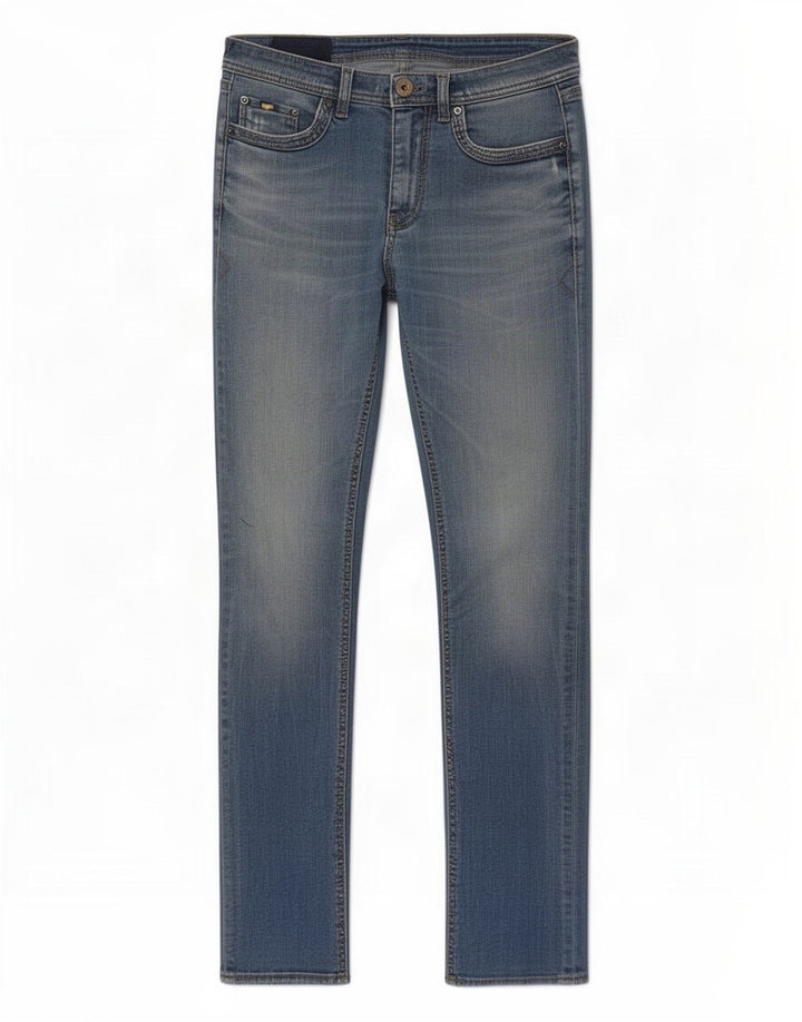 Jeansy damskie Slim Gas W32 L34 Niebieskie bawełniane