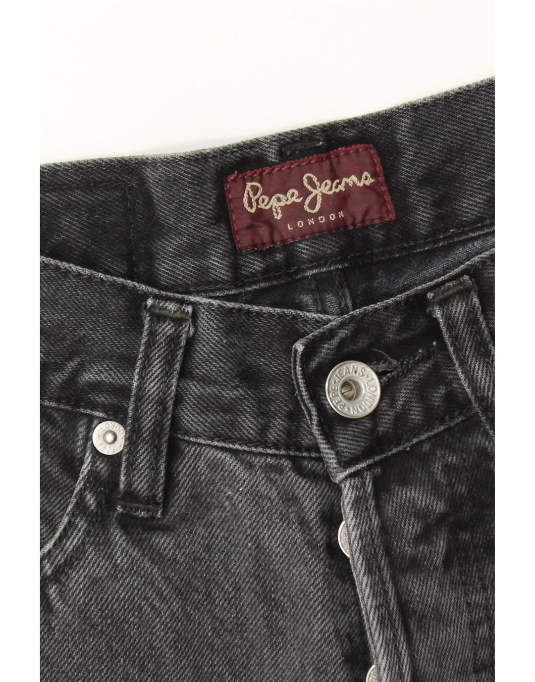 PEPE JEANS Womens Tapered Jeans W24 L27 Black Vintage PEPE Jeans and Second-Hand PEPE Jeans from Messina Hembry 