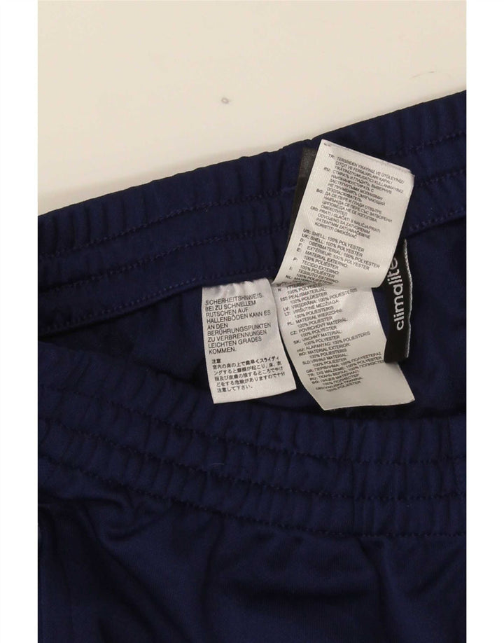 Męskie spodnie dresowe Adidas Climalite, małe, granatowe, z poliestru