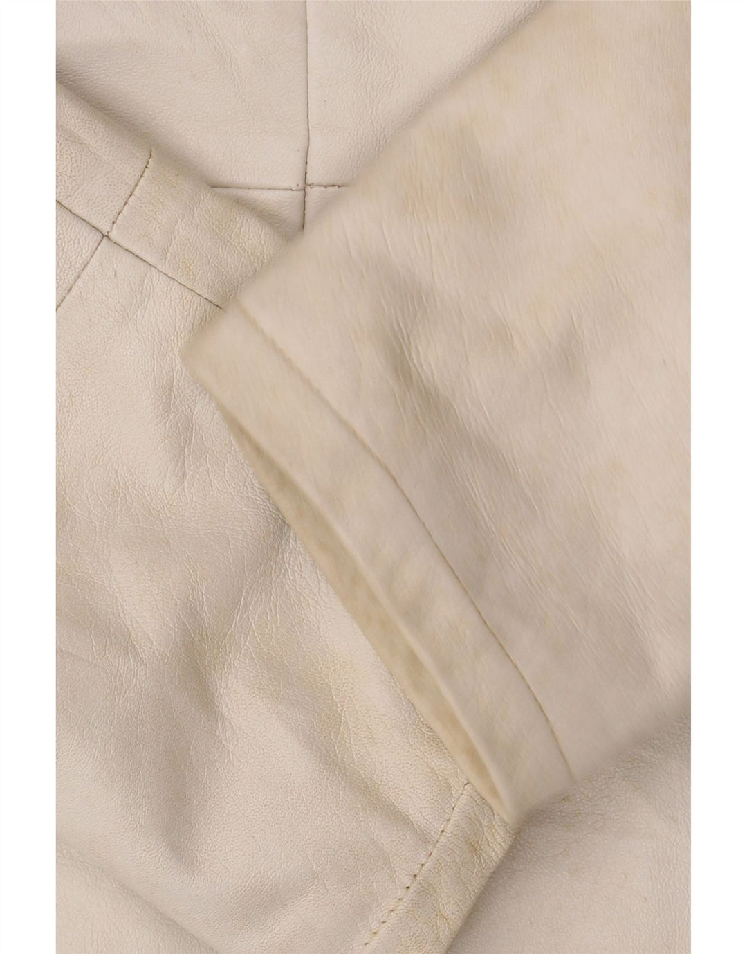 CONBIPEL Damska kurtka skórzana z kapturem IT 42 Średnia biała skóra