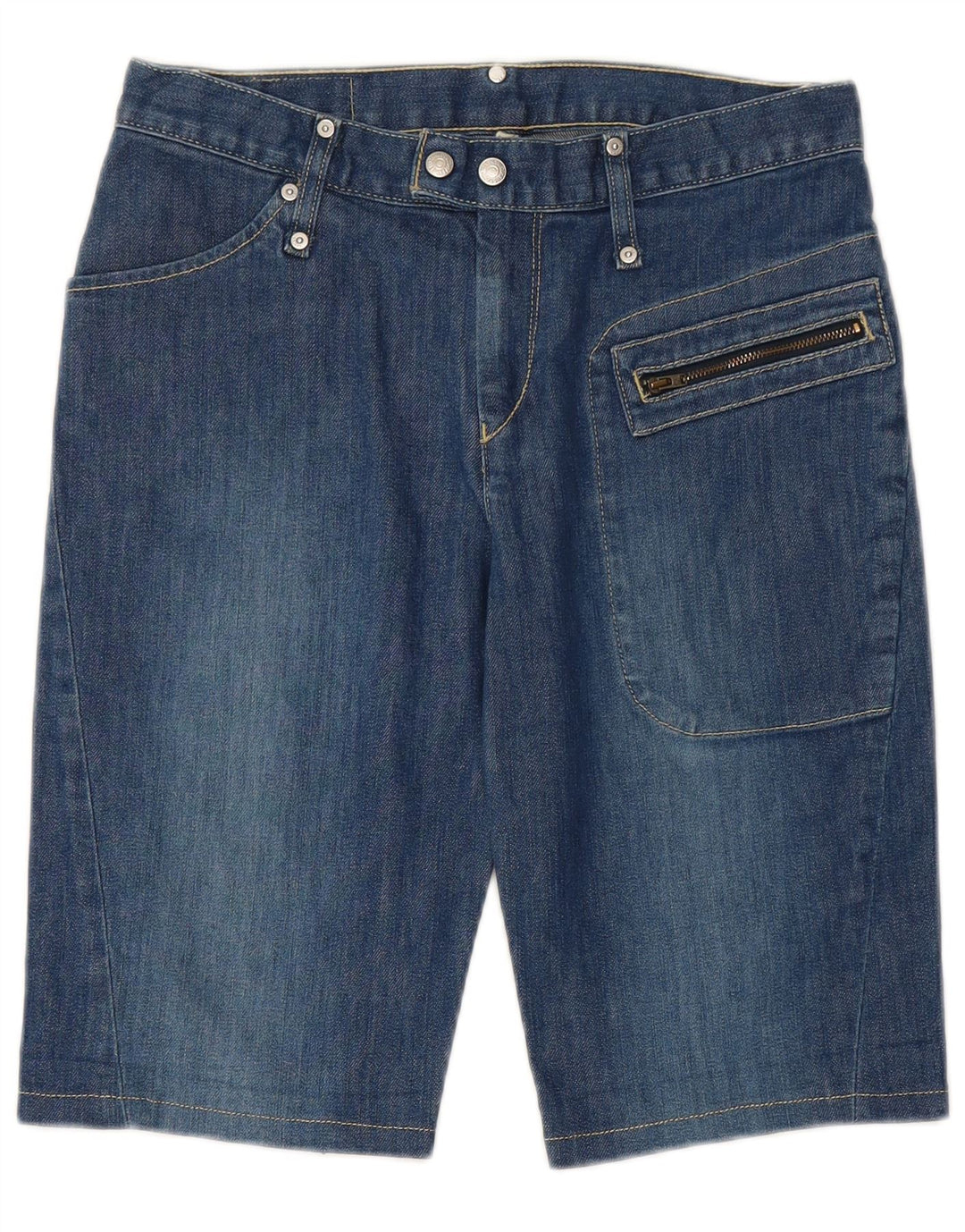 Damskie spodenki jeansowe LEVI'S Medium W30, niebieska bawełna