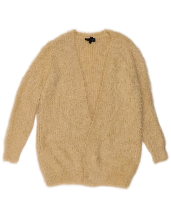 Damski sweter rozpinany Topshop UK 8, mały, beżowy nylon