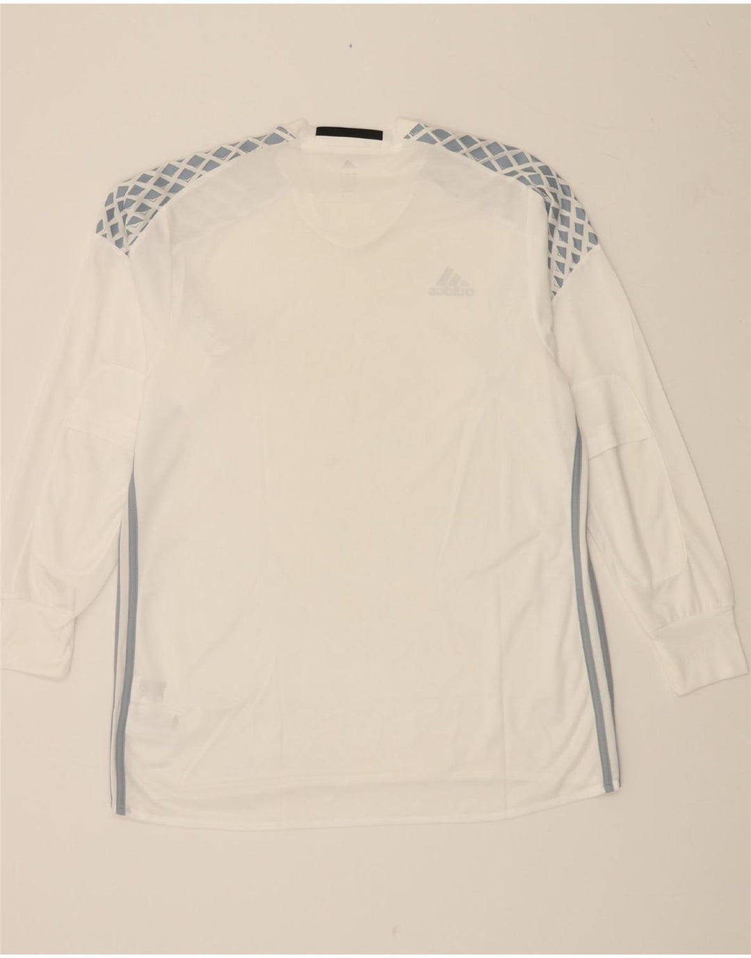Męski top ADIDAS Adizero Graphic z długim rękawem XL, biały, poliester