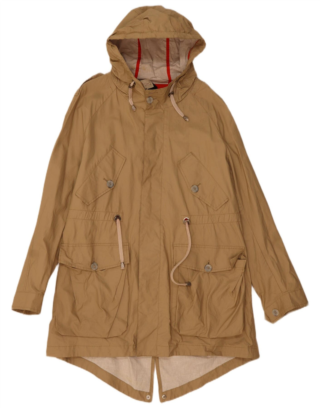 Męski płaszcz przeciwdeszczowy z kapturem Solange UK 38 Medium Khaki Lycra