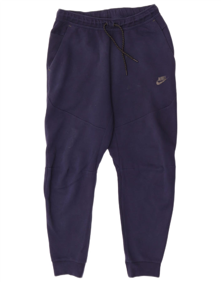 Męskie spodnie dresowe Nike, joggery, średnie granatowe, bawełniane