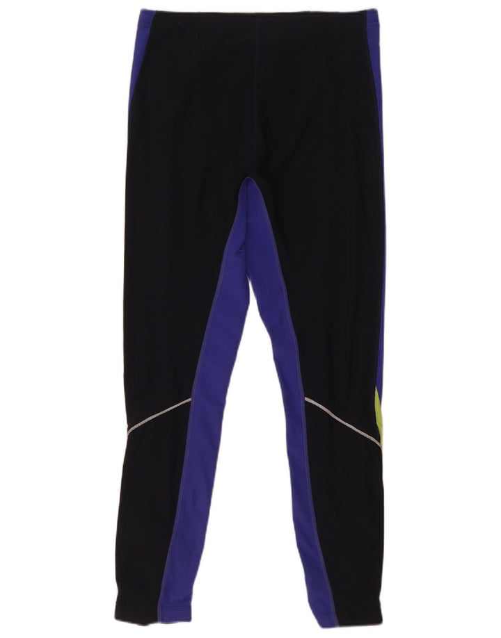 Męskie legginsy Nike Dri Fit UK 38/40, średni czarny poliester z blokami kolorów