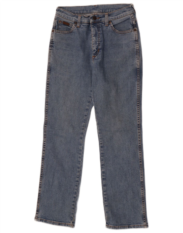 Damskie proste dżinsy Wrangler US 10 Medium W28 L28 Niebieskie bawełniane