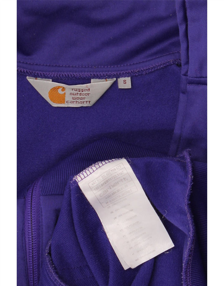 Damska kurtka dresowa Carhartt UK 10, mała, fioletowa, poliestrowa jodełka
