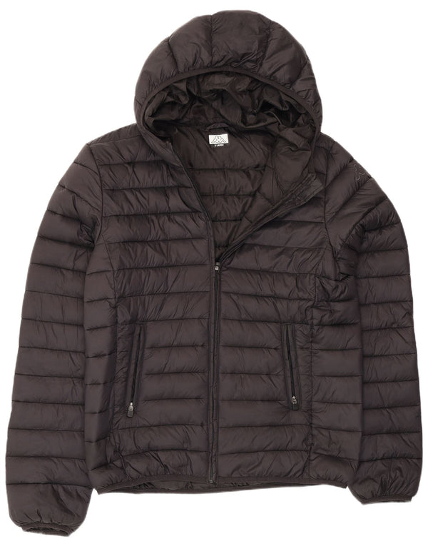 Męska ocieplana kurtka z kapturem Kappa UK 42 XL, czarny nylon