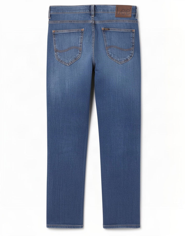 Męskie jeansy Lee Powell Slim W30 L30 Niebieskie bawełniane