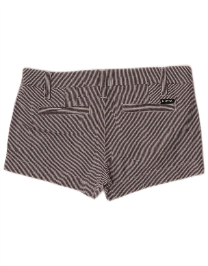 Damskie spodnie Hurley Hot Pants US 7 Medium W32, bawełniane w niebieskie paski