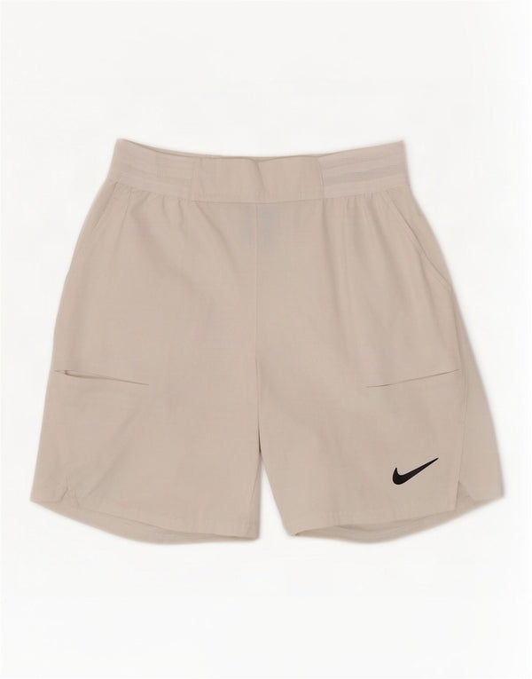 Damskie spodenki sportowe Nike Dri Fit Standard UK 6 XS, biały poliester