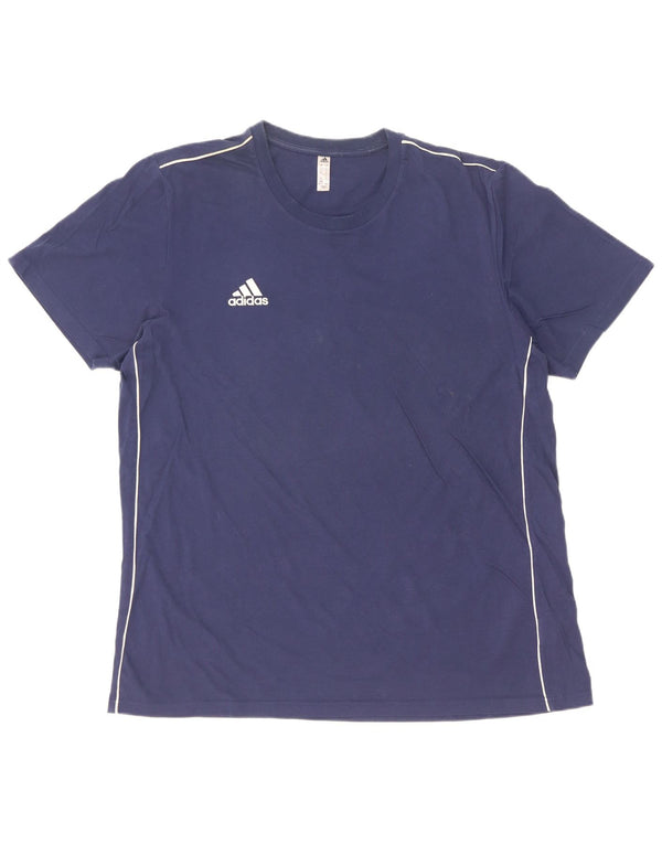 Adidas Męska Koszulka Top XL Granatowa Bawełna