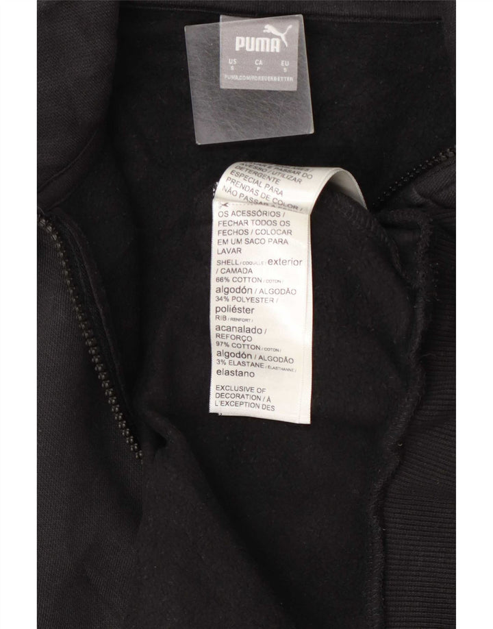 Męska bluza Puma z zamkiem błyskawicznym, mała, czarna, bawełniana