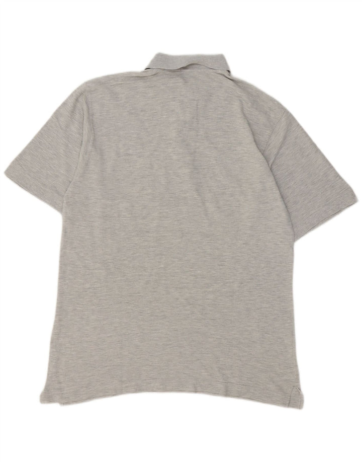 Męska koszulka polo Sergio Tacchini Średnioszara, bawełniana w plamki